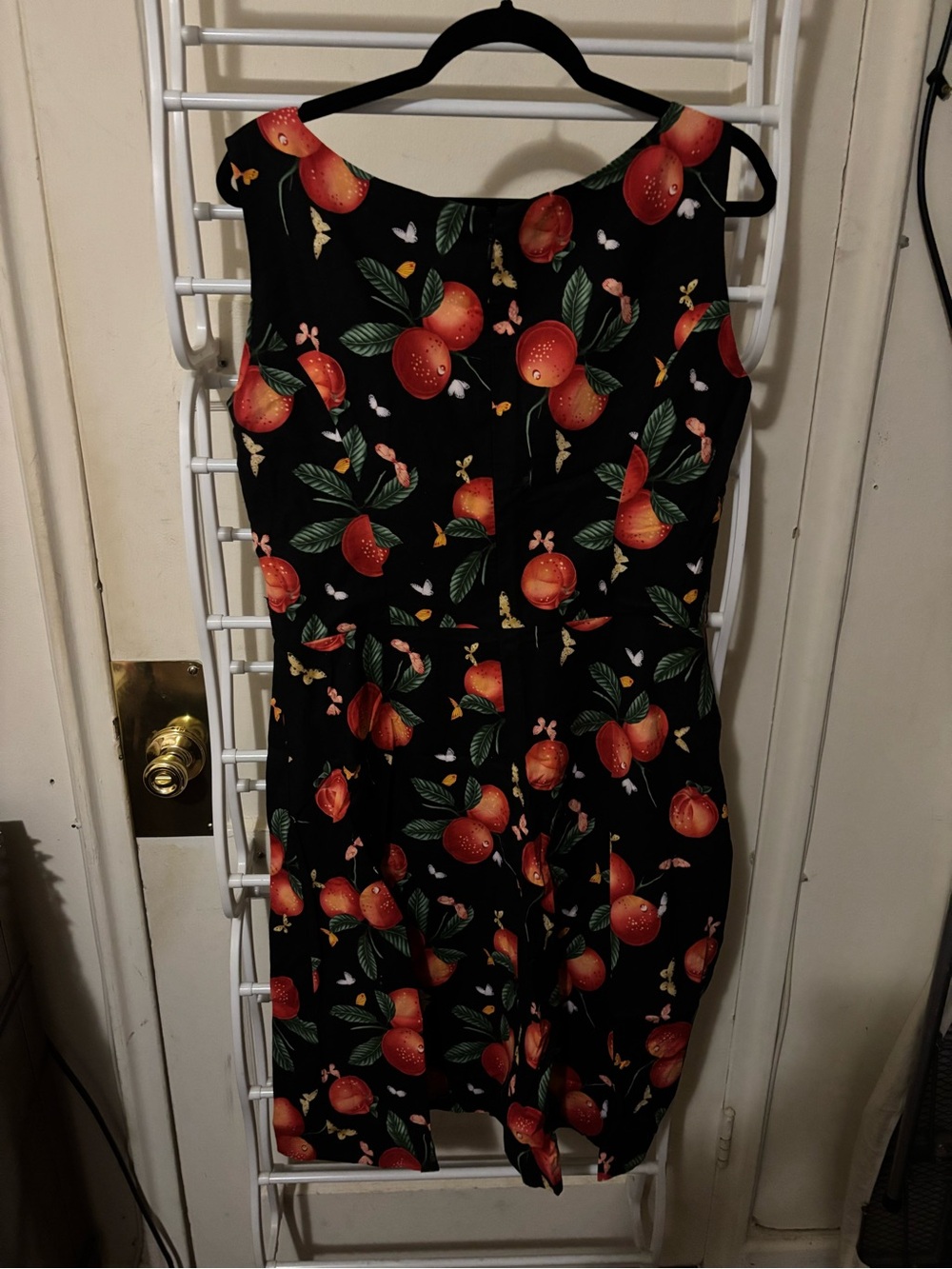 Femme Extraordinaire Fruit Print Dress No Size Euro Summer Dark Romantic